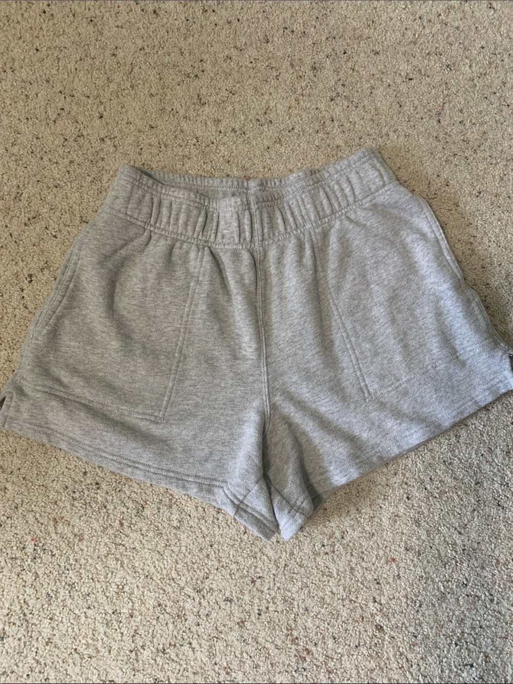 aerie Light Gray Athletic Knit Shorts